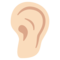 Ear - Light emoji on Google